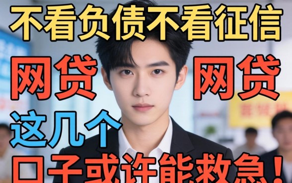 揭秘不看负债不看征信的网贷2026,这几个口子或许能救急