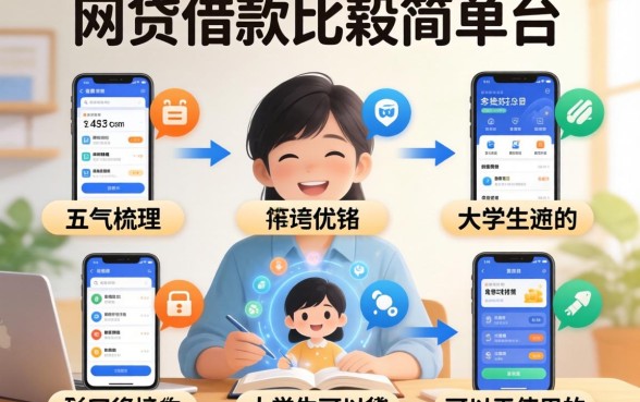 哪个网贷借钱比较简单的平台,梳理五个大学生可以使用的软件
