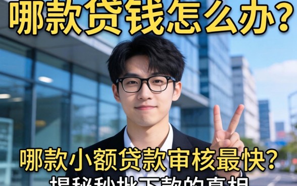 急需用钱怎么办？哪款小额贷款审核最快？揭秘秒批下款的真相