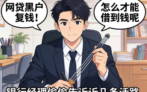 2026年网贷黑户怎么才能借到钱呢？银行经理偷偷告诉你几条活路
