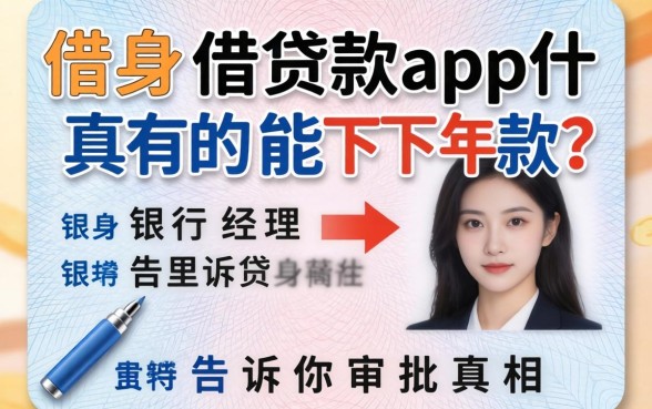一张身份证借款app真的能下款？银行经理告诉你审批真相