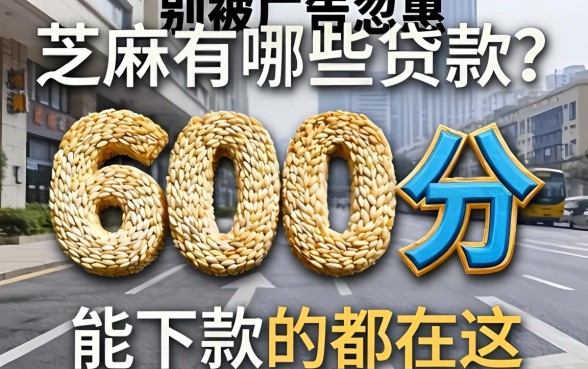 芝麻600分有哪些贷款？别被广告忽悠，能下款的都在这