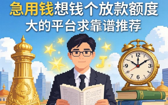 急用钱想找个放款额度大的平台，求靠谱推荐！