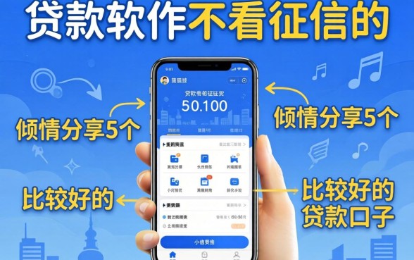 有没有什么贷款软件不看征信的，倾情分享5个比较好的小额贷款口子