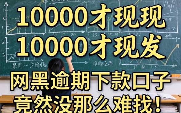 我借了10000才发现,网黑逾期下款口子竟然没那么难找