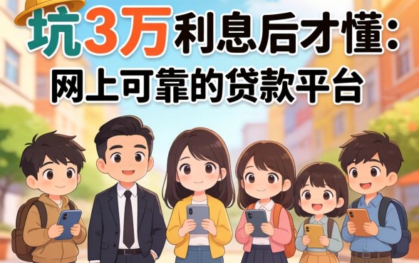 被坑3万利息后才懂:网上可靠的贷款平台有哪些平台