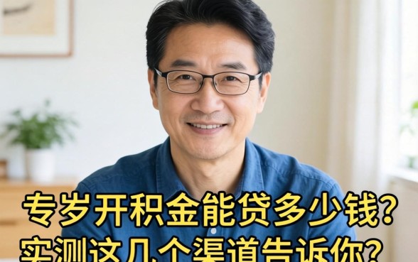 50岁公积金能贷多少钱？实测这几个渠道告诉你答案