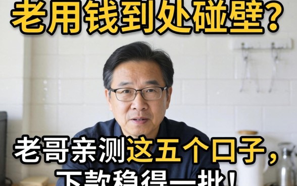 急用钱到处碰壁？老哥亲测这五个口子，下款稳得一批！