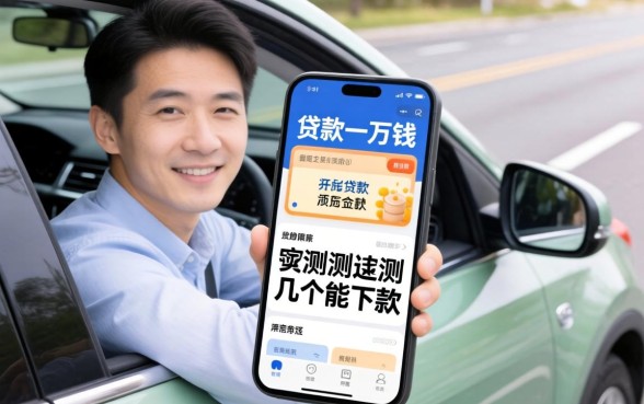 有车哪里可以贷款一万块钱?实测几个能下款的渠道