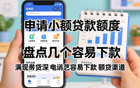 手机审请小额贷款额度，盘点几个容易下款的渠道