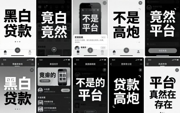 我试了十几个平台,发现黑白贷款不是高炮的平台竟然真的存在
