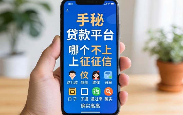 揭秘手机贷款平台哪个不上征信,这几款口子通过率确实高