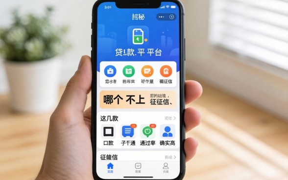 揭秘手机贷款平台哪个不上征信,这几款口子通过率确实高