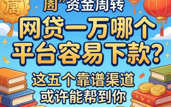 急需资金周转？网贷一万哪个平台容易下款？这五个靠谱渠道或许能帮到你