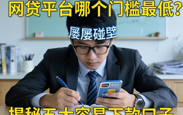 急需用钱却屡屡碰壁？网贷平台哪个门槛最低？揭秘五大容易下款的口子
