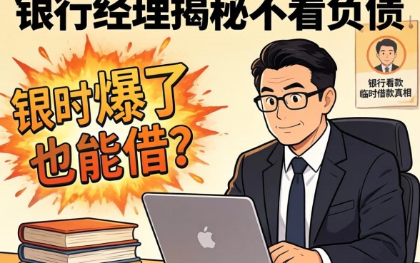 负债爆了也能借？银行经理揭秘不看负债的临时借款真相