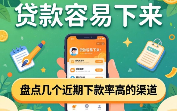 什么app贷款容易下来呢？盘点几个近期下款率高的渠道