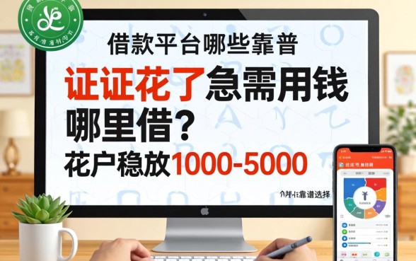 征信花了急需用钱哪里借？花户稳放1000-5000的借款平台有哪些靠谱选择？