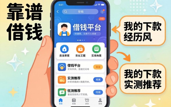 手机上有哪些靠谱的借钱平台？分享我的下款经历和实测推荐