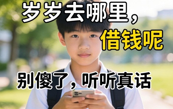 16岁去哪里可以借钱呢？别傻了，听完真话再决定