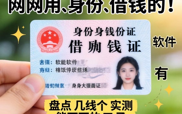 网上用身份证借钱的软件有哪些?盘点几个实测能下的口子