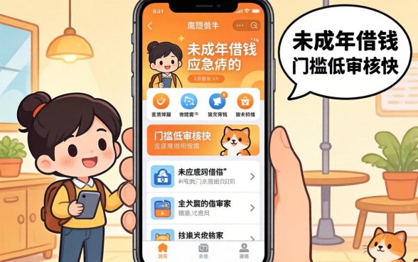 揭秘几款未成年借钱应急软件，门槛低审核快