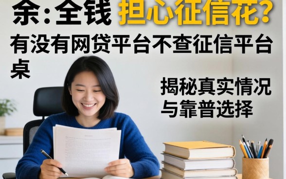 急需用钱却担心征信花?有没有网贷平台不查征信的平台?揭秘真实情况与靠谱选择