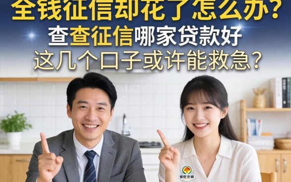 急需用钱征信却花了怎么办？不查征信的哪家贷款好？这几个口子或许能救急
