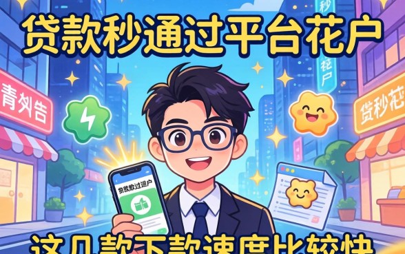 揭秘贷款秒通过平台花户，这几款下款速度比较快
