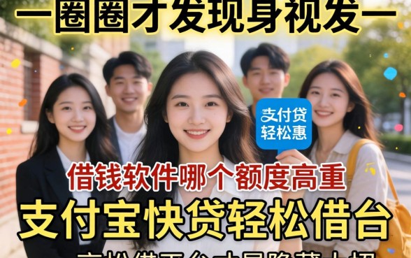 我试了一圈才发现，借钱软件哪个额度高根本不是重点，支付宝快贷轻松借平台才是隐藏大招