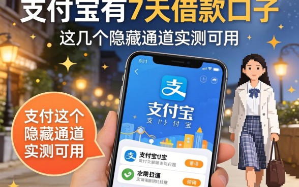 揭秘支付宝有7天借款口子，这几个隐藏通道实测可用