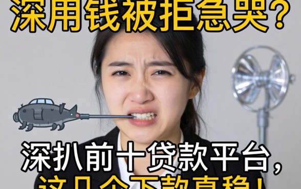 急用钱被拒急哭?深扒前十贷款平台,这几个下款真稳!