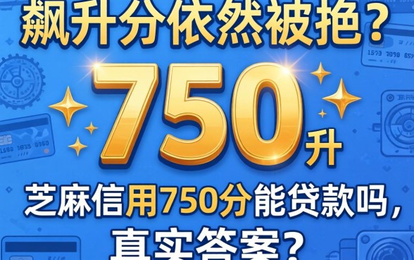 信用分飙升到750却依然被拒?芝麻信用750分能贷款吗,真实答案令人意外