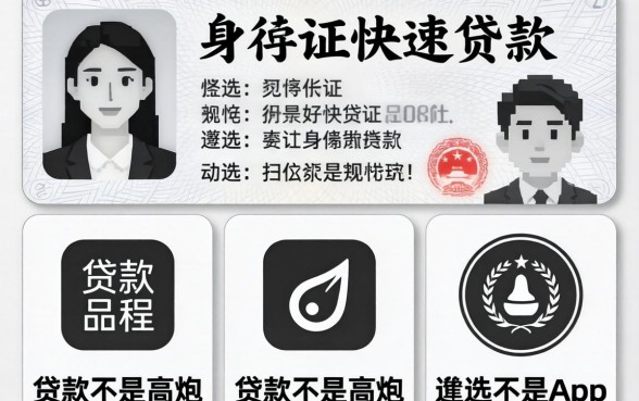 一张身份证快速贷款，遴选五个黑白贷款不是高炮的app