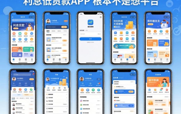 我试了十几个平台，发现利息低的贷款app根本不是你想的那样