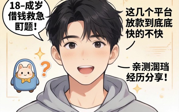 刚满18岁想借钱救急，这几个平台放款到底快不快？亲测经历分享