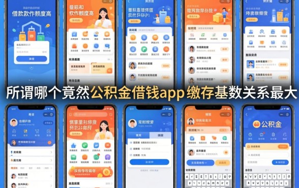 我看了十几个平台，发现所谓哪个借款软件额度最高，竟然和公积金借钱app的缴存基数关系最大