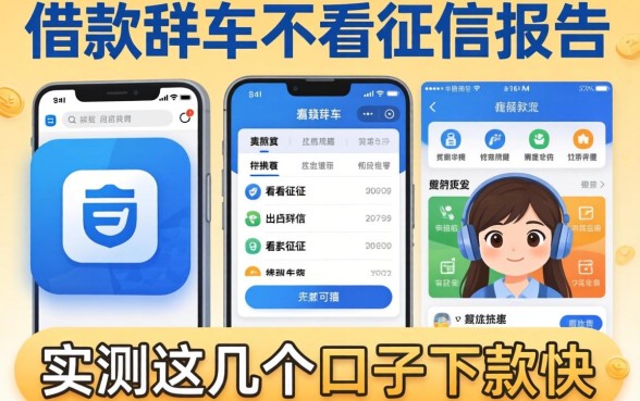 哪些借款软件不看征信报告的可靠？实测这几个口子下款快
