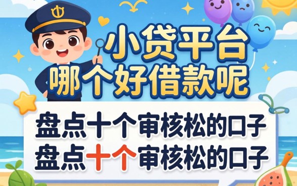 2026年小贷平台哪个好借款呢？盘点十个审核松的口子
