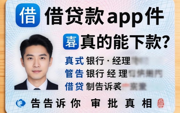 一张身份证借款app真的能下款？银行经理告诉你审批真相