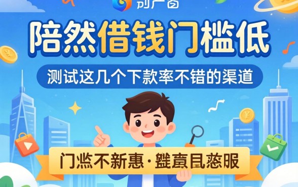 哪个网站借钱门槛低？实测这几个下款率不错的渠道