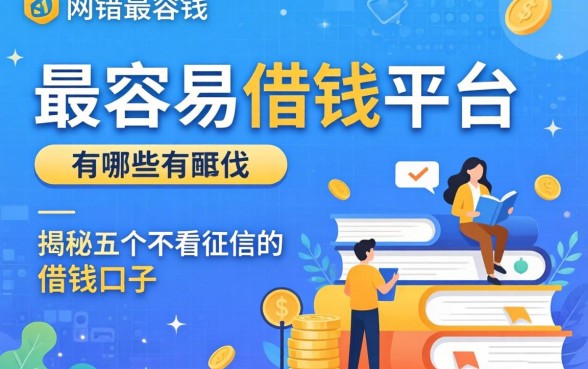 网贷最容易借钱的平台有哪些，揭秘五个不看征信的借钱口子