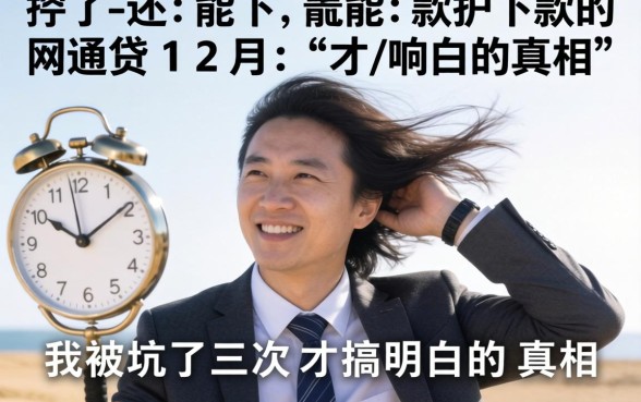 风控了还能下款的网贷202612月：我被坑了三次才搞明白的真相