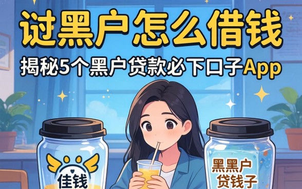 借钱黑户怎么借钱，揭秘5个黑户贷款必下口子app