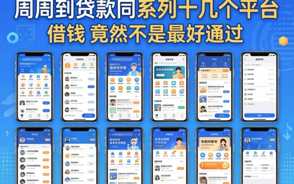 我试了十几个平台,发现和周周到贷款同系列的借钱软件竟然不是最好通过的