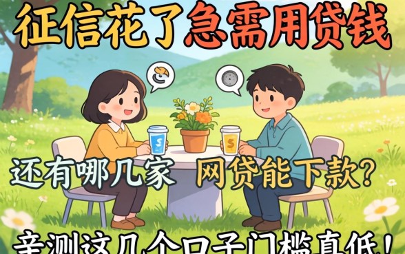 2026年征信花了急需用钱,还有哪几家网贷能下款?亲测这几个口子门槛真低!