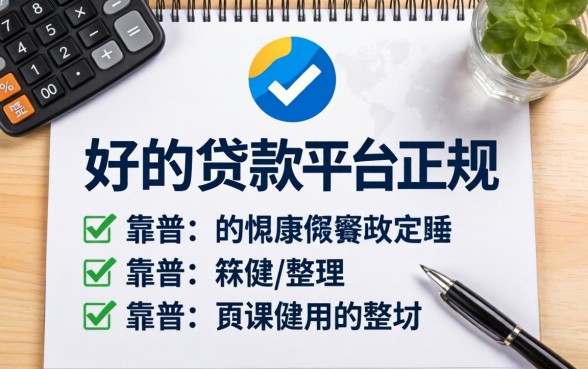 有没有什么比较好的贷款平台正规？整理几个靠谱的