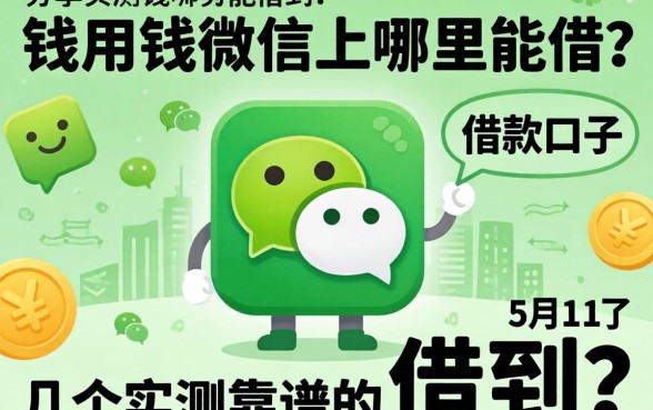 急用钱微信上哪里能借到？分享几个实测靠谱的借款口子