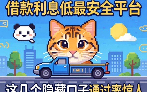 揭秘什么借款利息低最安全平台，这几个隐藏口子通过率惊人