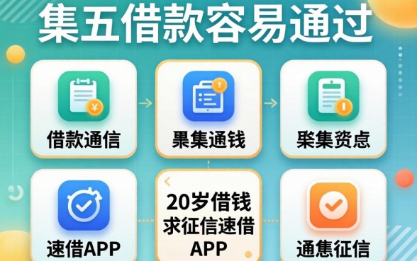 现在怎么借款容易通过，归集五个20岁借钱不求征信速借app